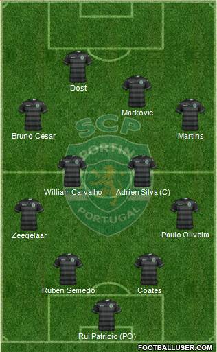 Sporting Clube de Portugal - SAD 4-4-1-1 football formation