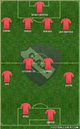 Alvarado 4-4-2 football formation