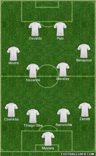 Dream Team 4-4-2 football formation