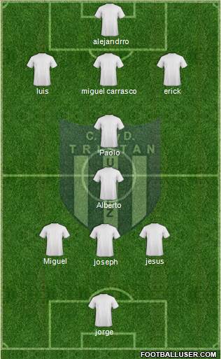 Tristán Suárez football formation