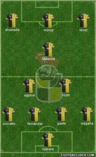 CD Coquimbo Unido S.A.D.P. 4-1-4-1 football formation