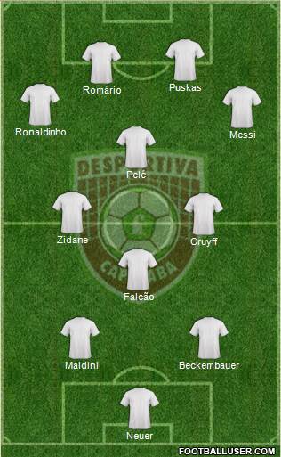 Desportiva Capixaba 3-5-2 football formation