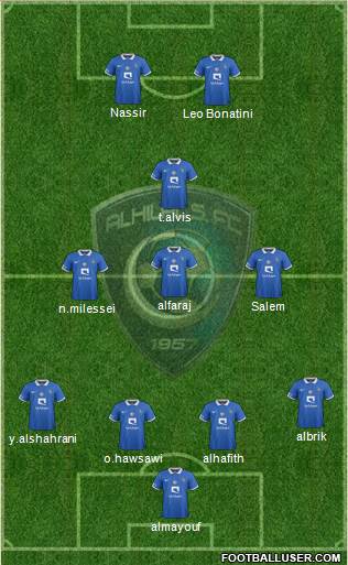 Al-Hilal (KSA) football formation