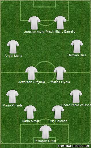 Dream Team 4-4-2 football formation