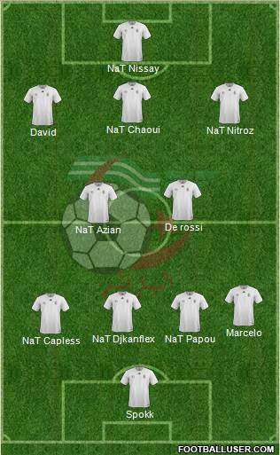 Algeria 5-4-1 football formation