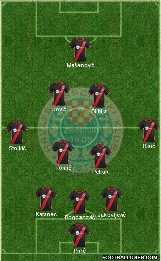 HSK Zrinjski Mostar football formation