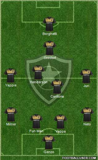 Botafogo FR 4-4-1-1 football formation