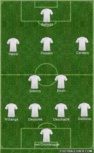 Dream Team 4-2-3-1 football formation