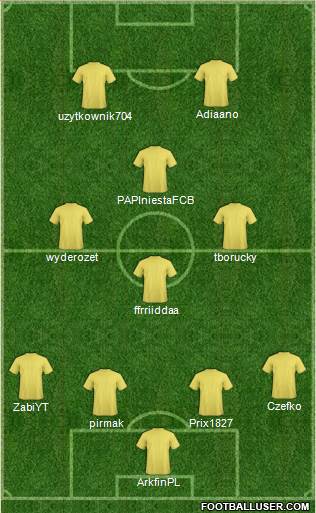 Fifa Team 4-4-2 football formation