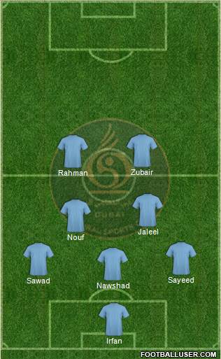 Dubai football formation