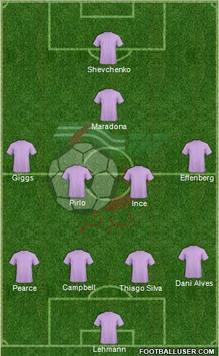 Algeria 4-4-1-1 football formation