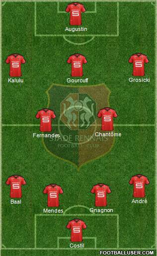 Stade Rennais Football Club 4-2-3-1 football formation