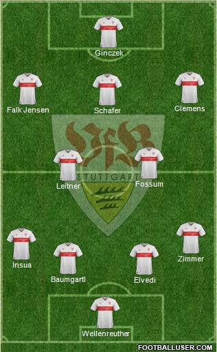 VfB Stuttgart 4-5-1 football formation