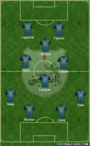 ENPPI Club 4-1-4-1 football formation