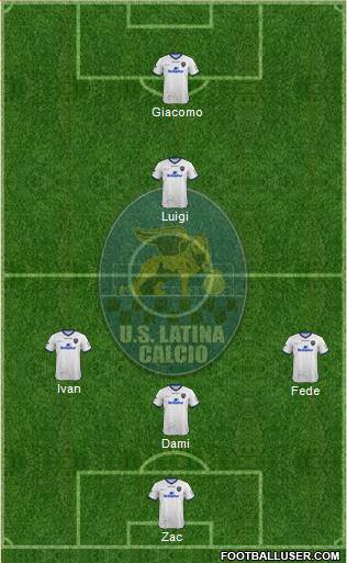 Latina 4-1-4-1 football formation