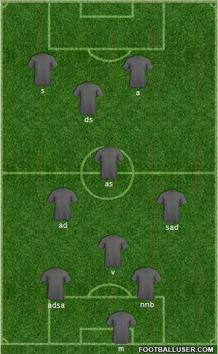 Euro 2012 Team 4-2-4 football formation