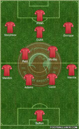 Al-Arabi Sports Club (QAT) 4-2-3-1 football formation