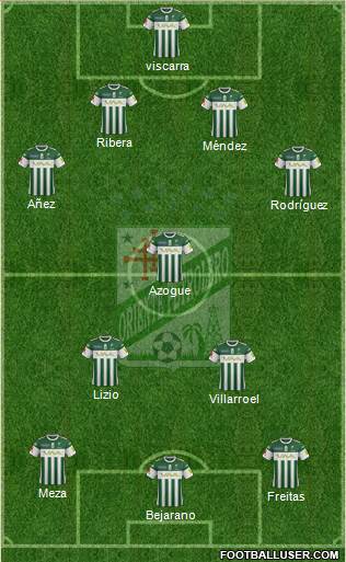 C Oriente Petrolero football formation