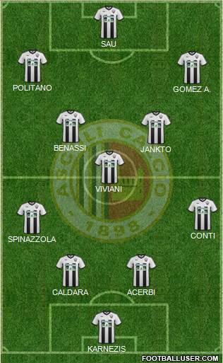 Ascoli 4-3-3 football formation