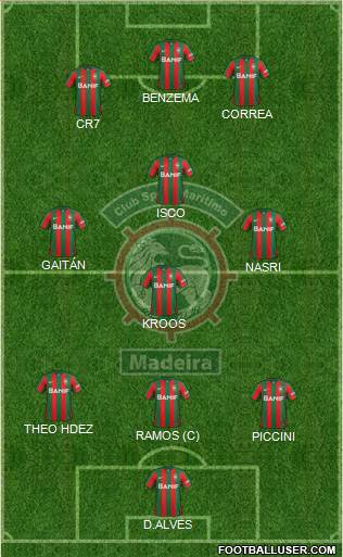 Clube Sport Marítimo - SAD football formation