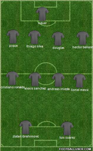 Fifa Team 4-4-2 football formation