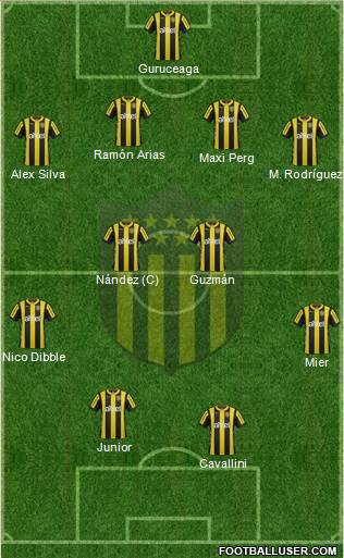 Club Atlético Peñarol 4-4-2 football formation