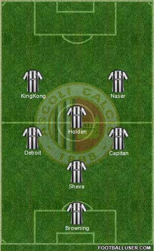 Ascoli 5-4-1 football formation