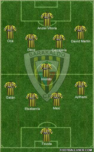 Barakaldo C.F. 4-1-4-1 football formation