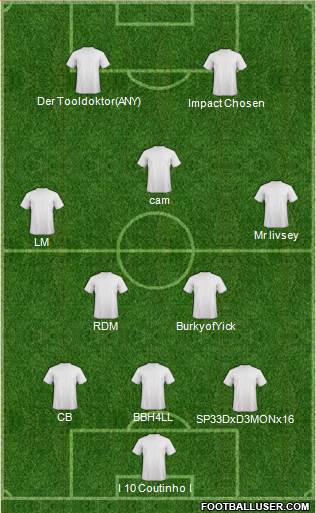 Fifa Team 3-5-1-1 football formation