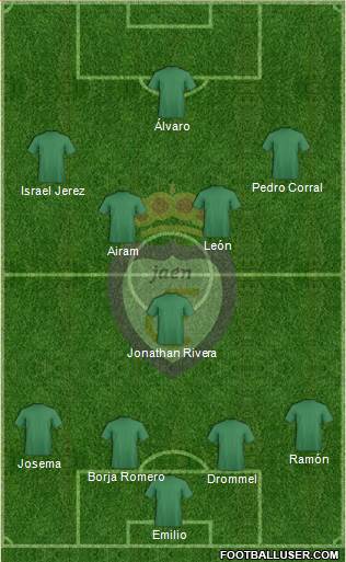 Real Jaén C.F. 4-1-4-1 football formation