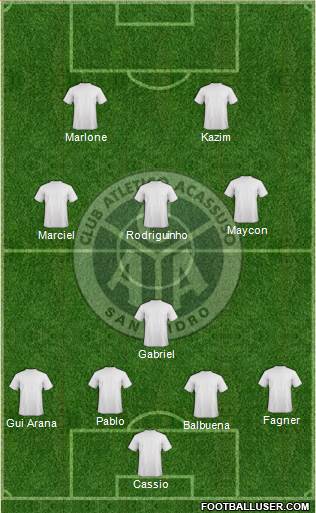 Acassuso 4-1-4-1 football formation