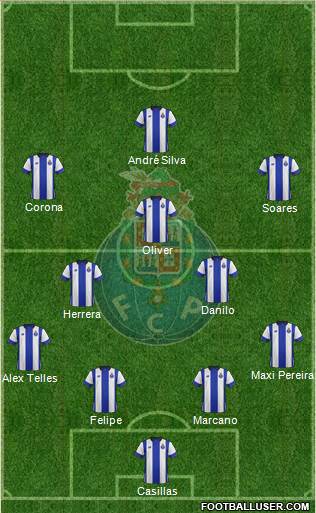 Futebol Clube do Porto - SAD 4-2-3-1 football formation