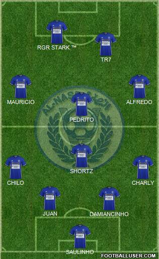 Al-Nassr (UAE) 4-1-3-2 football formation