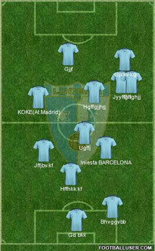 Lucena C.F. 4-3-3 football formation