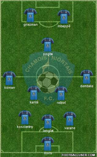 Chamois Niortais Football Club 3-5-2 football formation