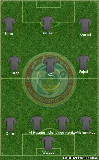 Al-Mina'a Sports Club football formation