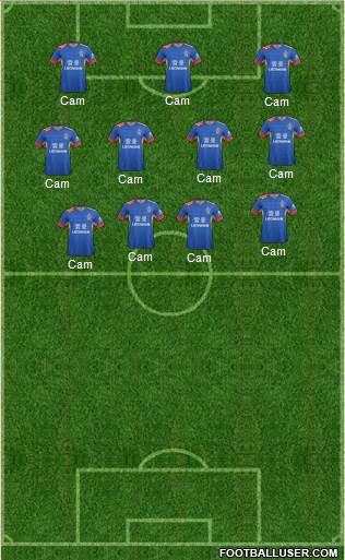 Newcastle Jets 4-1-3-2 football formation