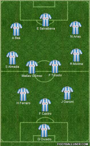 Huddersfield Town 4-4-1-1 football formation