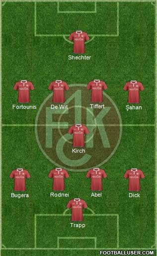 1.FC Kaiserslautern 4-1-4-1 football formation
