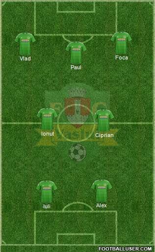 FC Vaslui 5-4-1 football formation