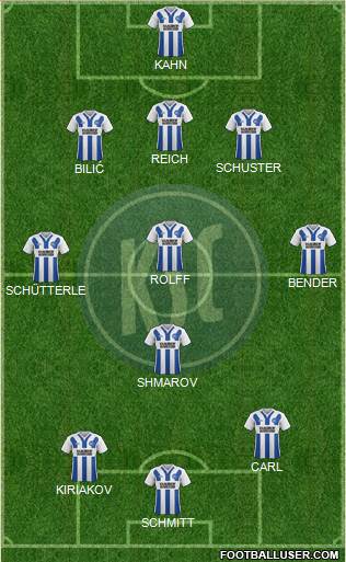 Karlsruher SC 3-4-3 football formation