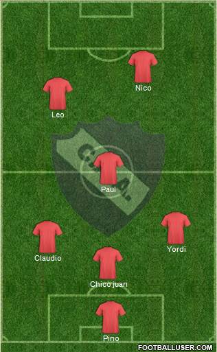 Alvarado 4-1-4-1 football formation
