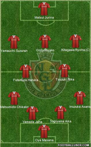 Nagoya Grampus 4-5-1 football formation
