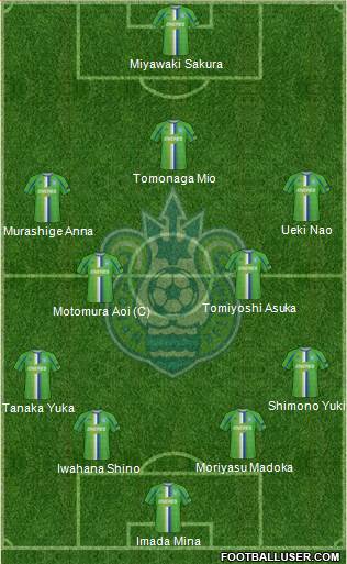 Shonan Bellmare 4-5-1 football formation