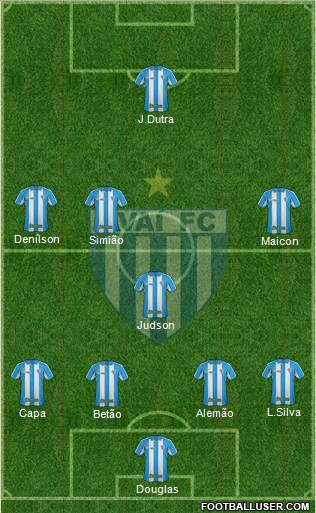 Avaí FC 4-1-4-1 football formation