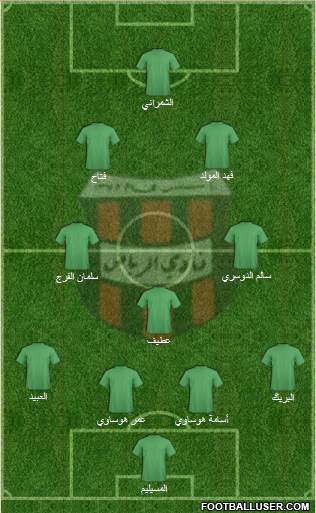 Al-Riyadh football formation