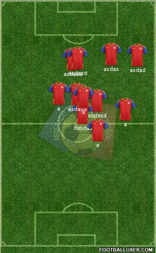 Andorra 4-1-4-1 football formation
