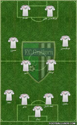 FC Gratkorn 4-4-2 football formation