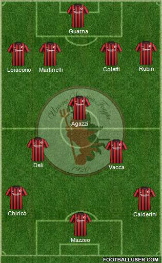 Foggia 4-1-2-3 football formation