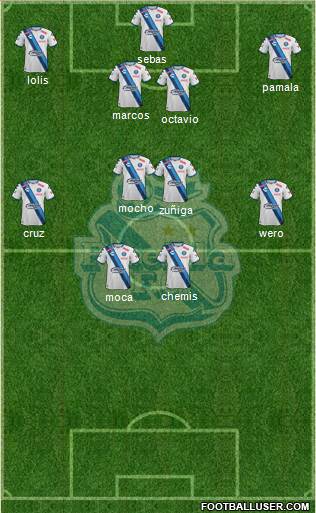 Club Puebla de la Franja football formation